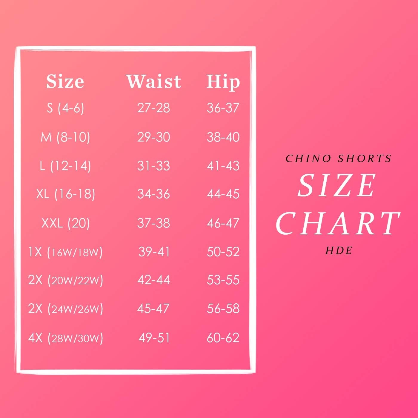 image:imageHDE Chino Shorts for Women 4 Inseam Elastic High Waisted Casual Summer ShortsRed