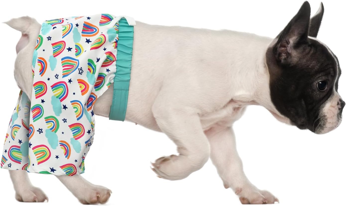 image:imageHDE Dog Swim Trunks Hawaiian Board Shorts Beach Pool Swimsuit for XS to XXL Dogs Blue Sharks XSRainbows