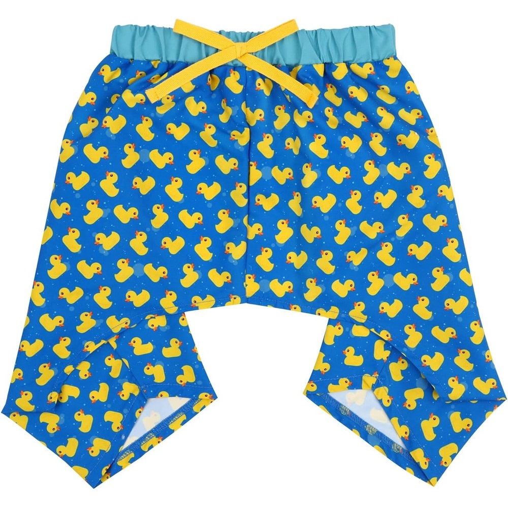 image:imageHDE Dog Swim Trunks Hawaiian Board Shorts Beach Pool Swimsuit for XS to XXL Dogs Blue Sharks XSRubber Ducks