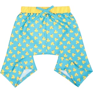 image:imageHDE Dog Swim Trunks Hawaiian Board Shorts Beach Pool Swimsuit for XS to XXL Dogs Blue Sharks  XSTeal Rubber Ducks