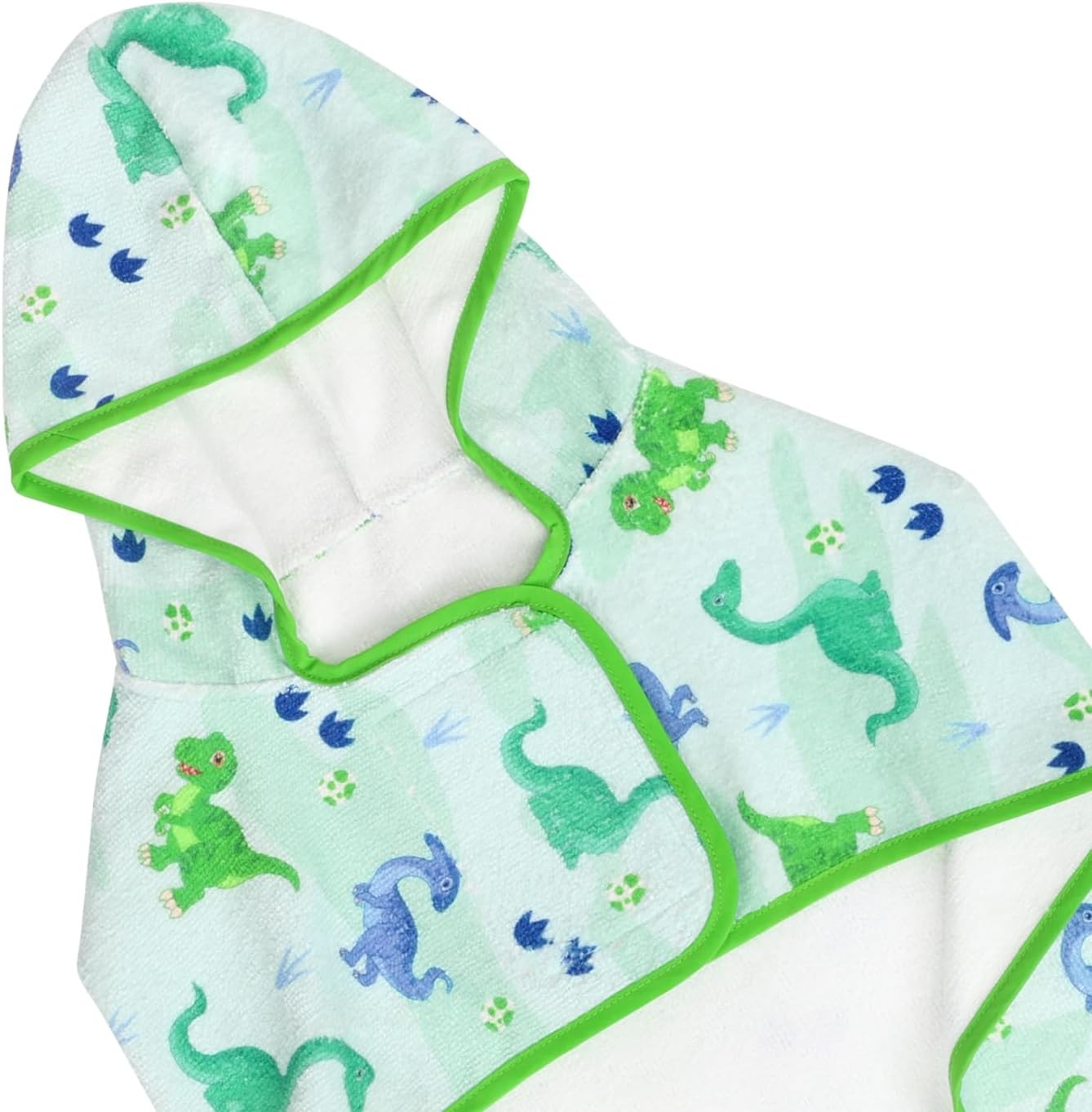 image:imageHDE Dog Bathrobe Super Absorbent Quick Drying Puppy Towel Wrap Coat Adjustable After Bath Robes with Hood for Dog Sizes SXXL Blue Rubber Ducks SCute Dinosaurs