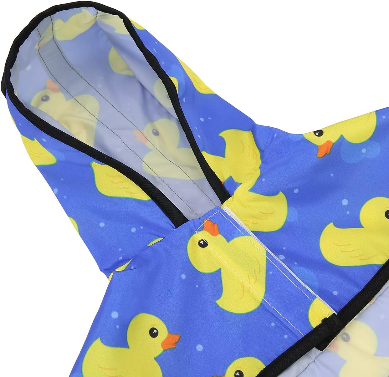 image:imageHDE Dog Raincoat Jacket Reflective Adjustable Hooded Pet Poncho Rain Coat with Leash Hole for Small to XLarge Dogs Rubber Ducks SA Ducks