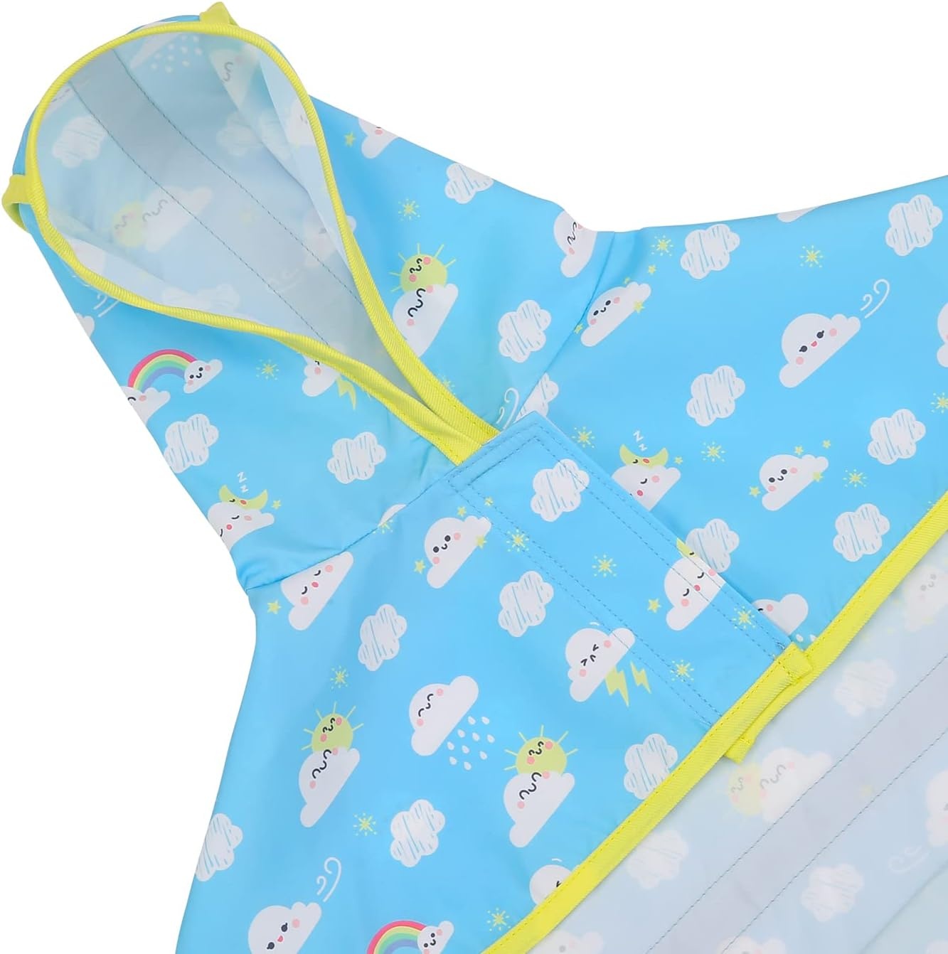 image:imageHDE Dog Raincoat Jacket Reflective Adjustable Hooded Pet Poncho Rain Coat with Leash Hole for Small to XLarge Dogs Rubber Ducks SCartoon Storm