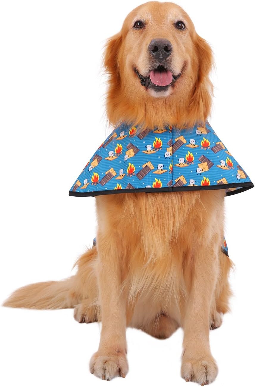 image:imageHDE Dog Raincoat Jacket Reflective Adjustable Hooded Pet Poncho Rain Coat with Leash Hole for Small to XLarge Dogs Rubber Ducks SHappy Camper