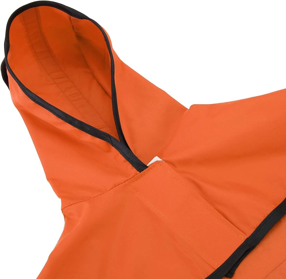 image:imageHDE Dog Raincoat Jacket Reflective Adjustable Hooded Pet Poncho Rain Coat with Leash Hole for Small to XLarge Dogs Rubber Ducks SSafety Orange