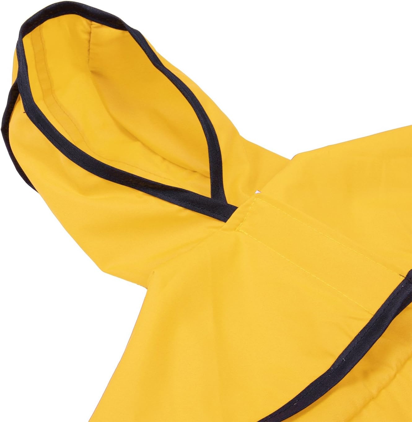 image:imageHDE Dog Raincoat Jacket Reflective Adjustable Hooded Pet Poncho Rain Coat with Leash Hole for Small to XLarge Dogs Rubber Ducks SYellow