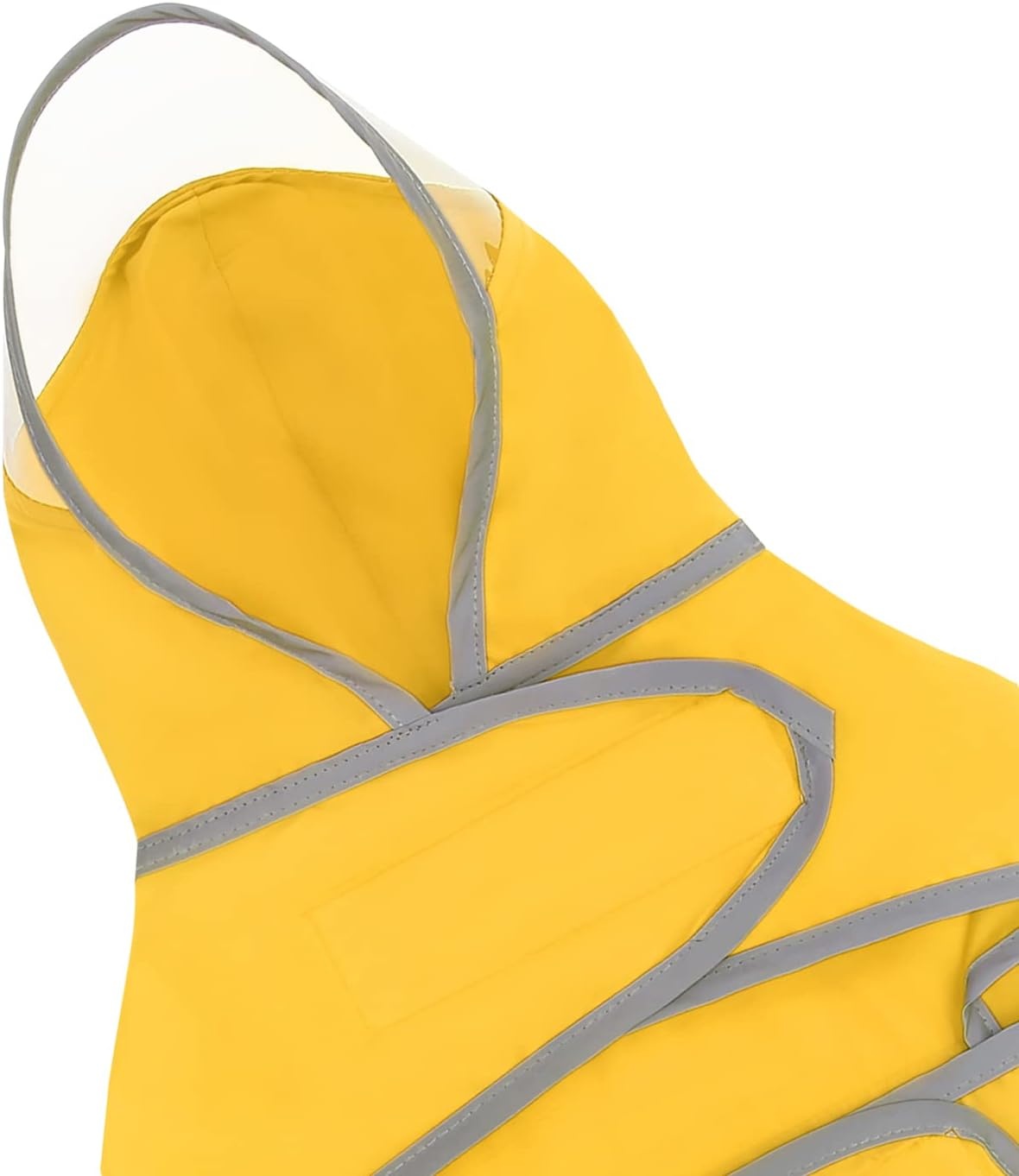 image:imageHDE Dog Raincoat with Clear Hood Rain Jacket Poncho for Small Medium Large Dogs Dinosaurs SYellow