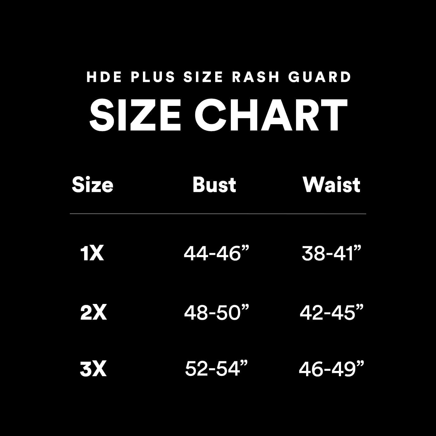 image:imageHDE Plus Size Rash Guard for Women UPF 50 Quick Dry Long Sleeve Swim TopBlue Hibiscus