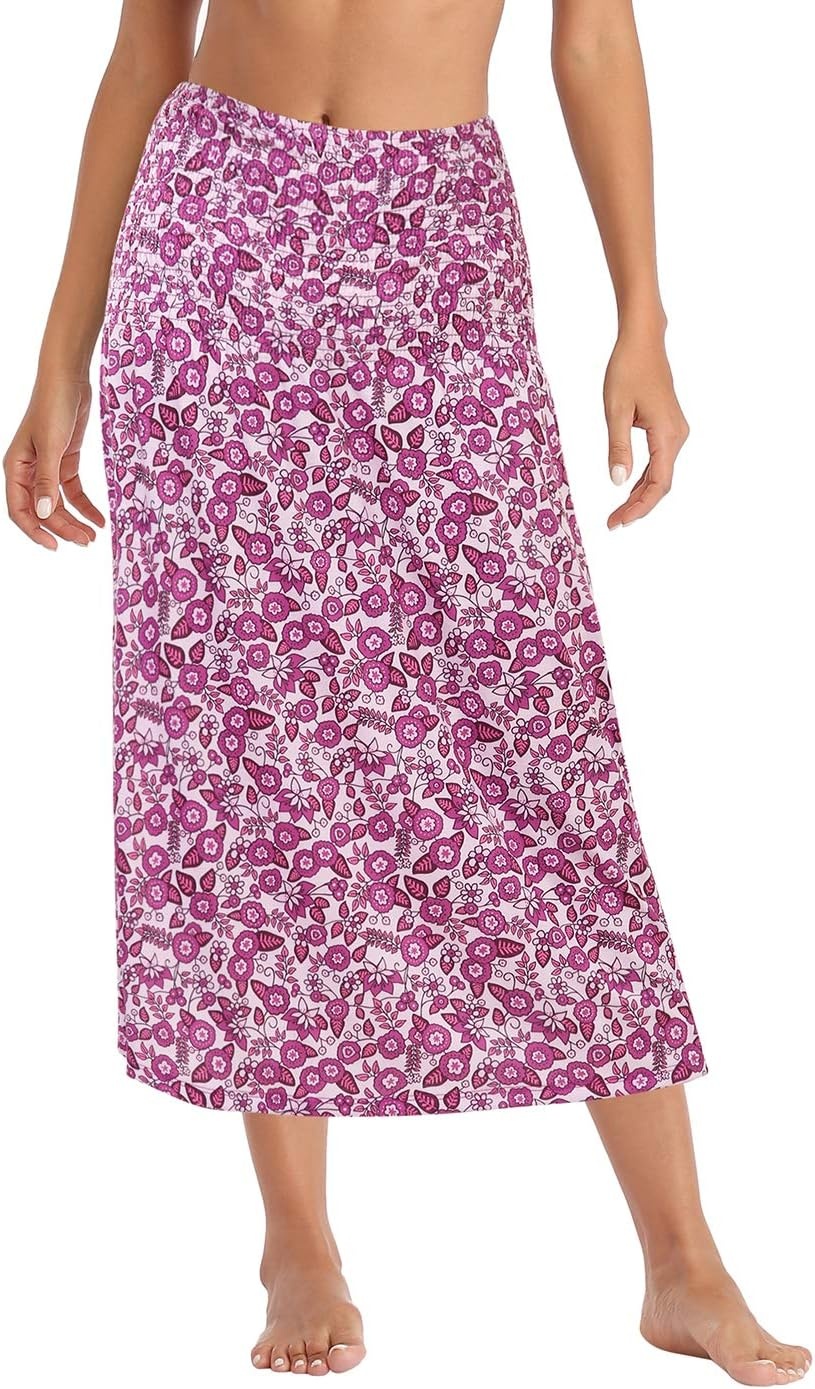 image:imageHDE Strapless Mini Tube Top Sundress Short Smocked Summer Beach Dress Aline Swing Boho Dress Travel Vacation Easy Cover UpLeafy Floral