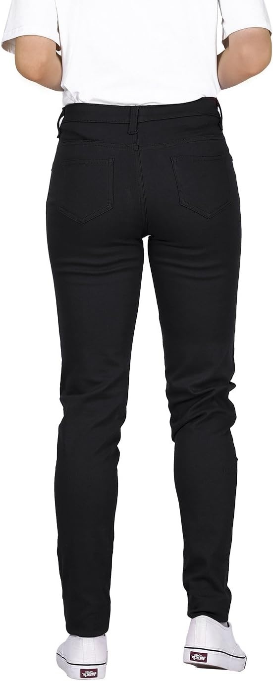 image:imageHDE Womens MidRise Stretchy Denim Slim Fit Skinny JeansBlack