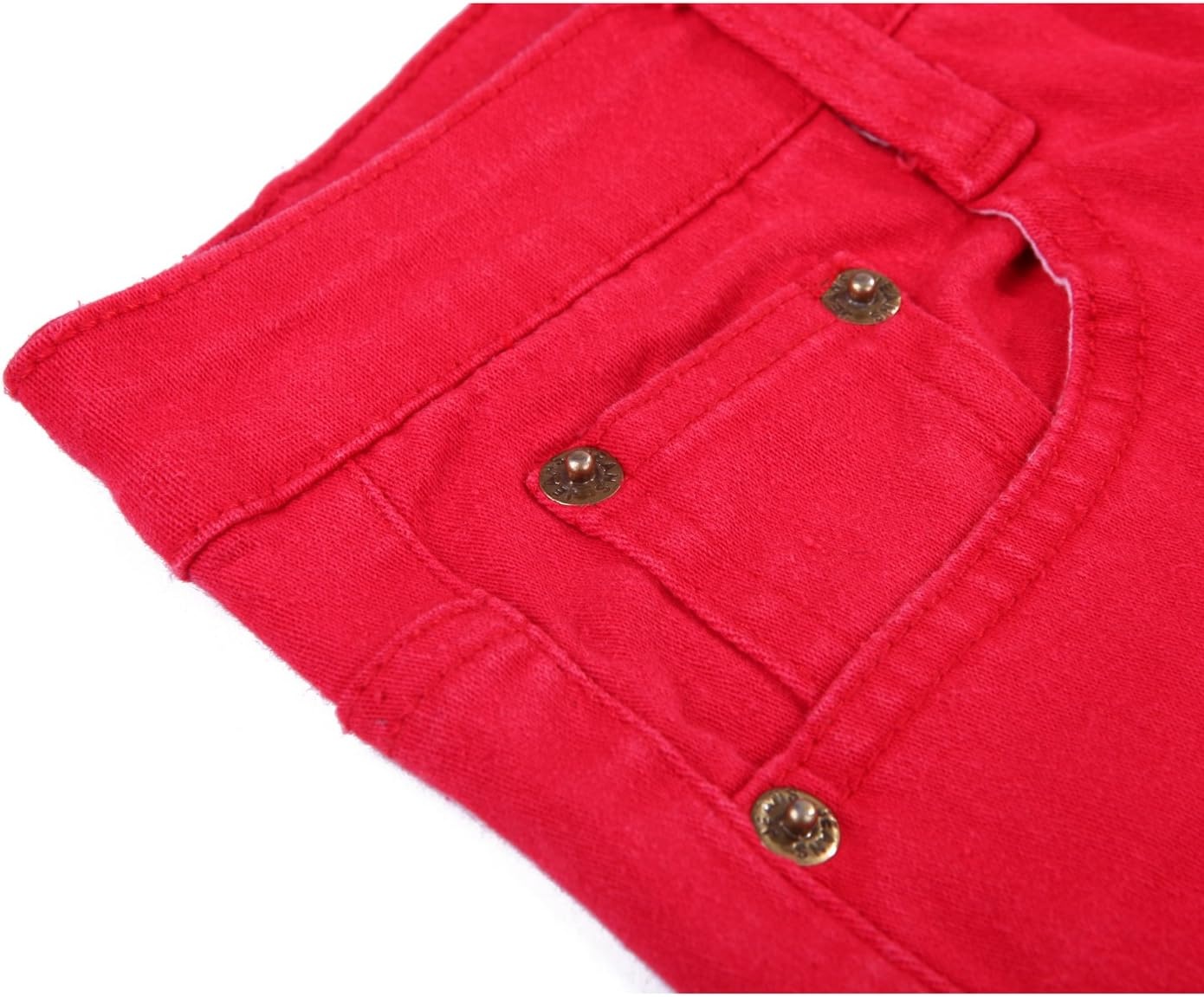 image:imageHDE Womens MidRise Stretchy Denim Slim Fit Skinny JeansRed
