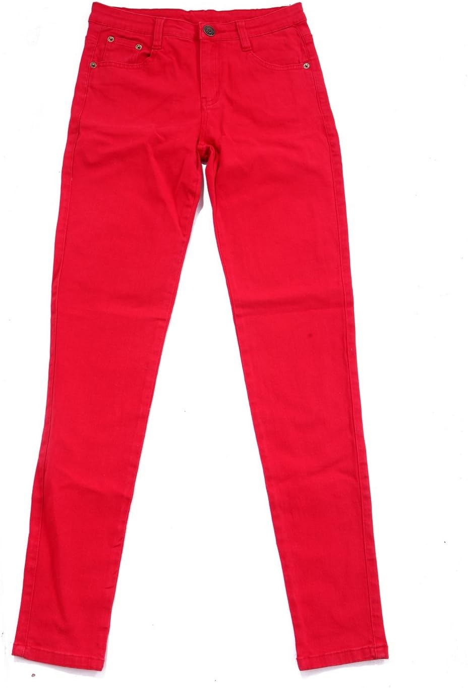 image:imageHDE Womens MidRise Stretchy Denim Slim Fit Skinny JeansRed