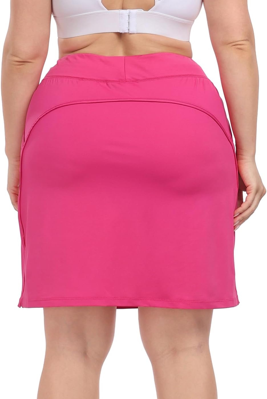 image:imageHDE Womens Plus Size Athletic Skort Golf Tennis Skirt with Bike Shorts amp PocketsHot Pink