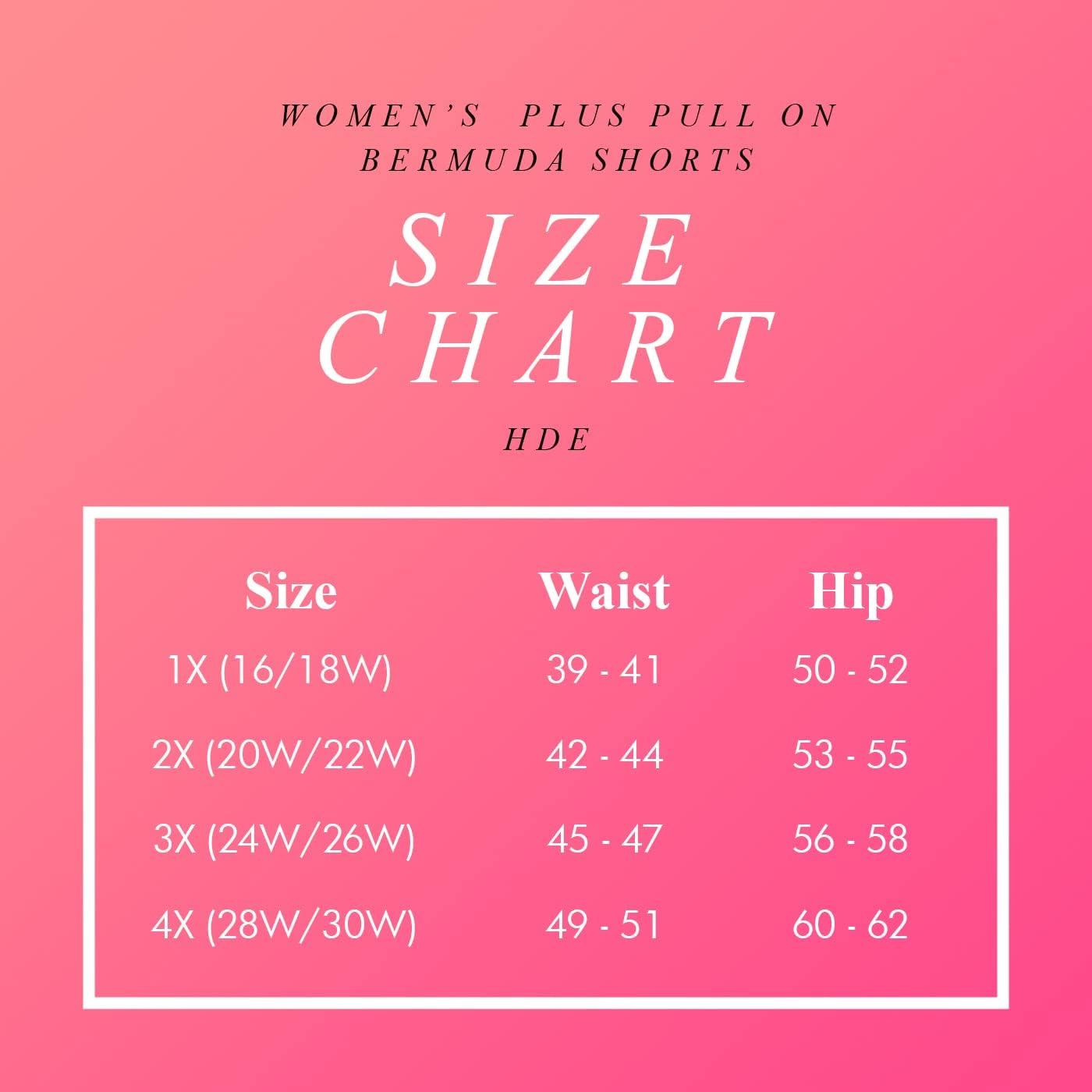 image:imageHDE Womens Plus Size Bermuda Shorts Mid Rise 10 Inseam Shorts with PocketsWhite