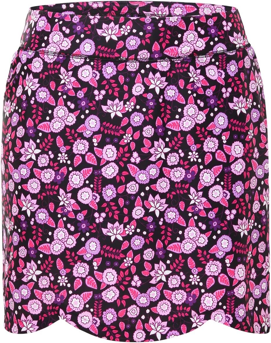 image:imageHDE Womens Plus Size Skort Skirt with Bike Shorts Active Golf Swim Skirt Pockets70s Floral