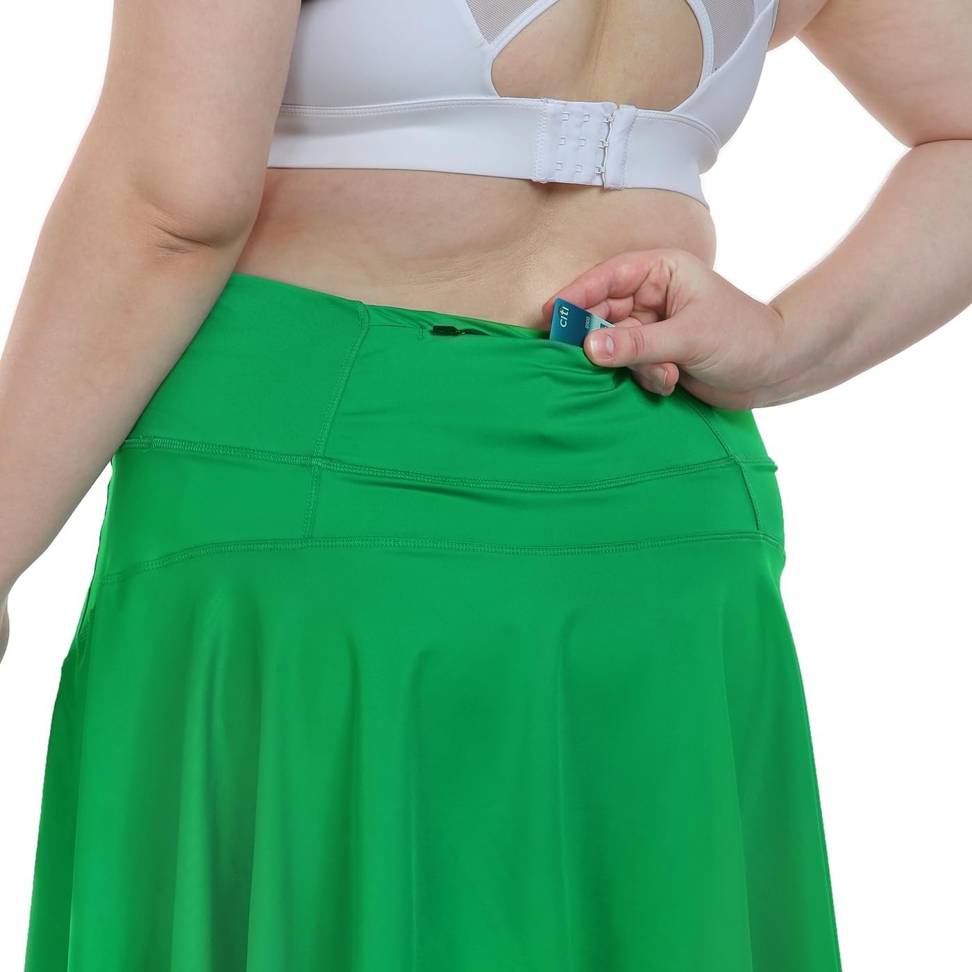 image:imageHDE Womens Plus Size Tennis Skort Pleated Athletic Golf Skirt with ShortsGreen