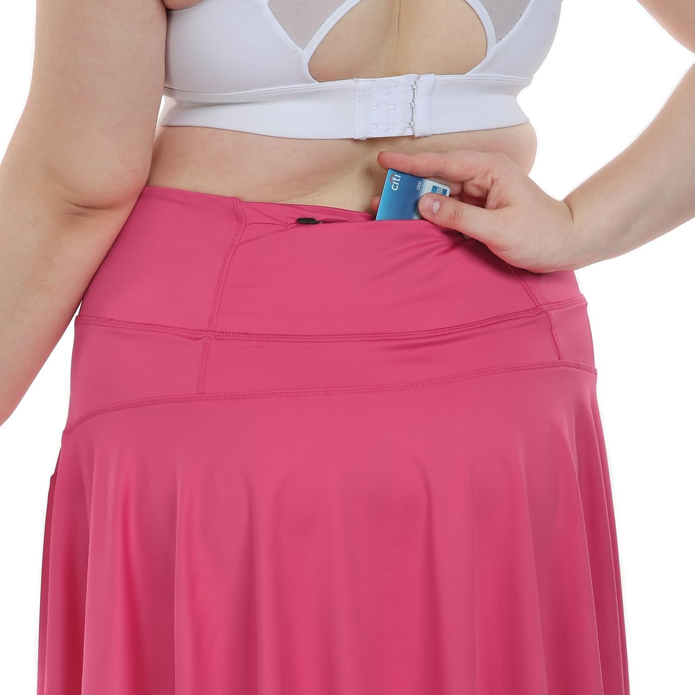 image:imageHDE Womens Plus Size Tennis Skort Pleated Athletic Golf Skirt with ShortsHot Pink