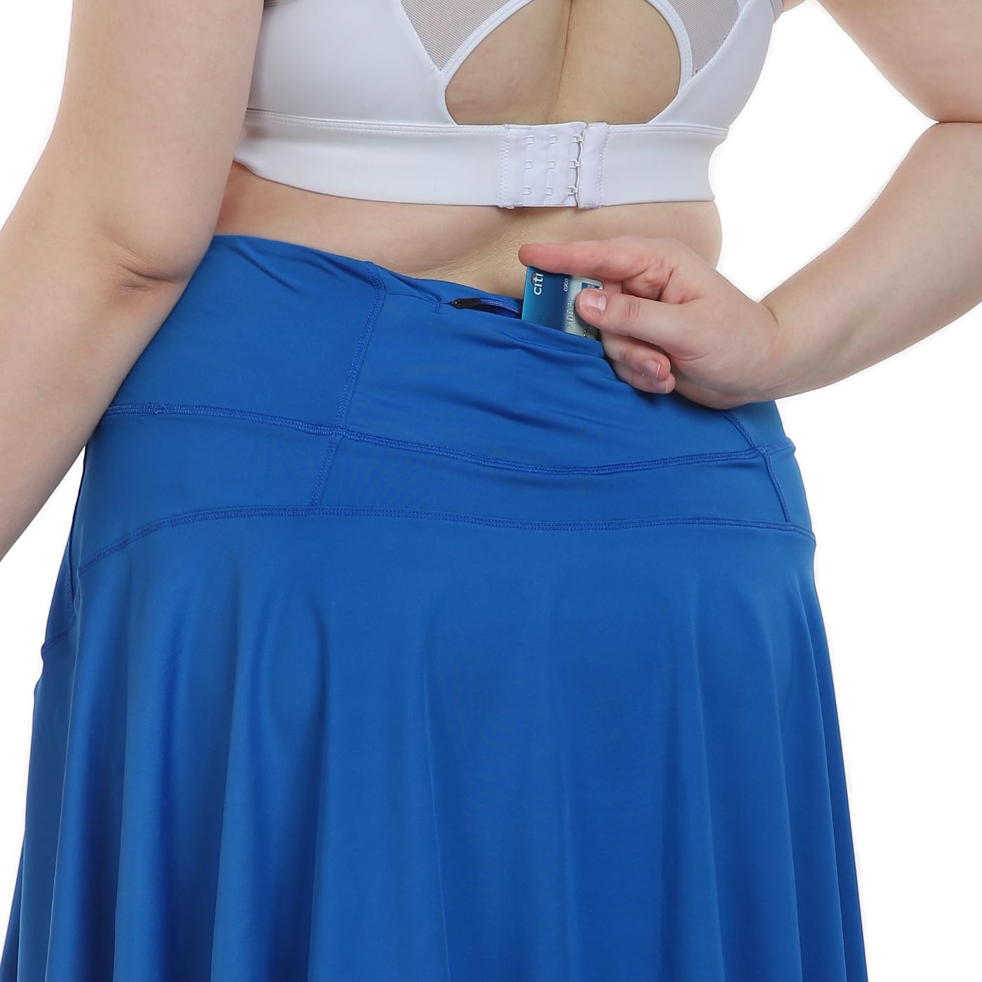 image:imageHDE Womens Plus Size Tennis Skort Pleated Athletic Golf Skirt with ShortsRoyal Blue
