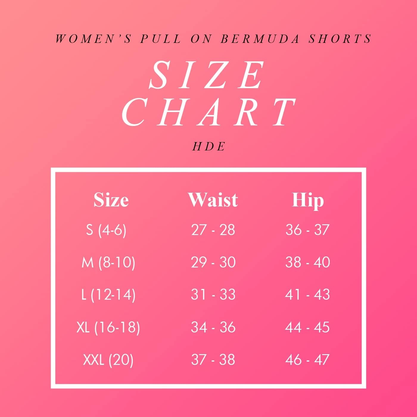 image:imageHDE Womens Pull On Bermuda Shorts Mid Rise 10 Inseam Shorts with PocketsWhite