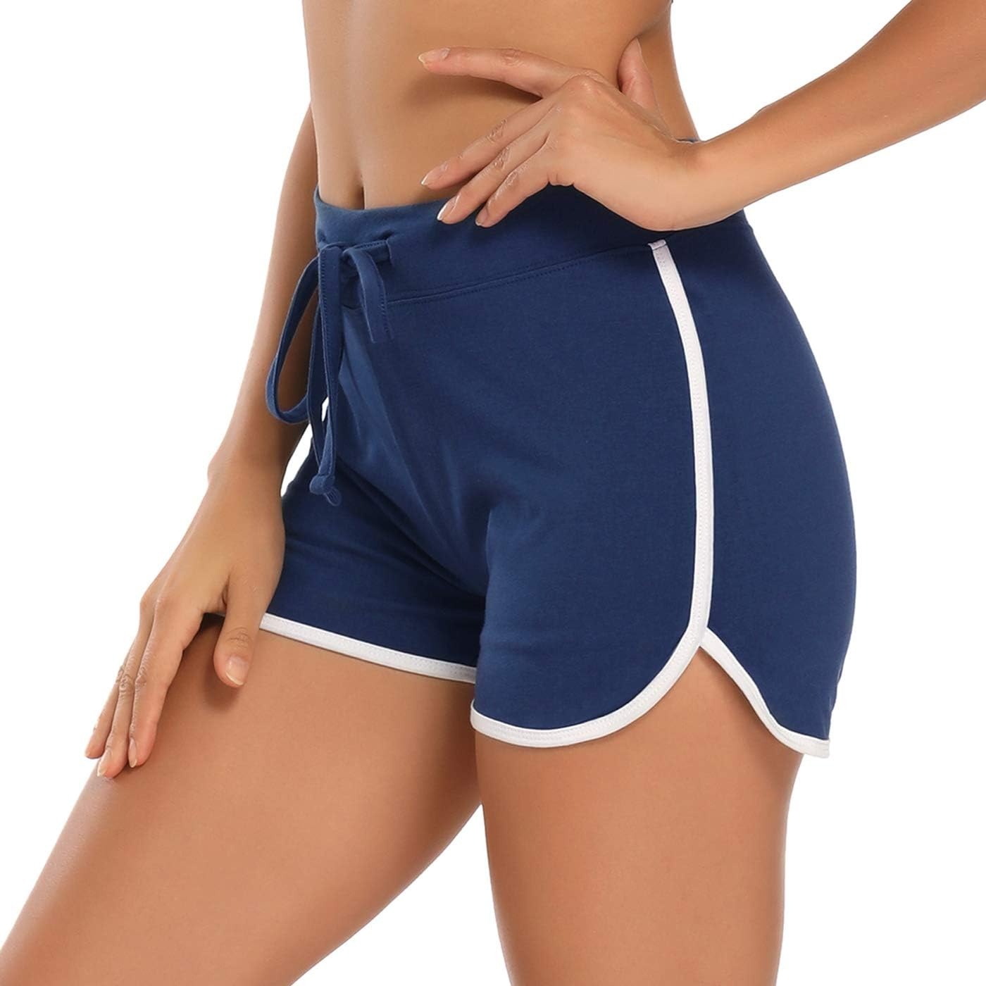 image:imageHDE Womens Retro Fashion Dolphin Running Workout ShortsMidnight Blue