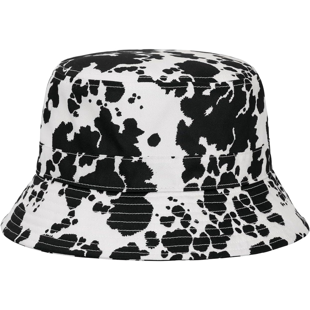 image:imageHDE Bucket Hat Unisex Print and Solid Beach Sun Hats Outdoor Packable HeadwearCow Spots