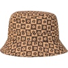 Brown Floral Checker