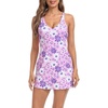 Purple Retro Floral