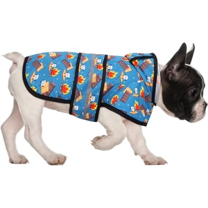 image:imageHDE Dog Raincoat Jacket Reflective Adjustable Hooded Pet Poncho Rain Coat with Leash Hole for Small to XLarge Dogs Rubber Ducks  SHappy Camper