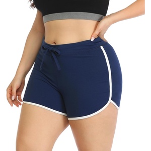 image:imageHDE Plus Size Dolphin Shorts for Women Running Workout Short Athletic BottomsBlue