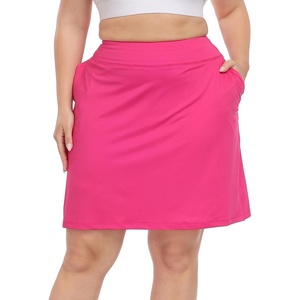 image:imageHDE Womens Plus Size Athletic Skort Golf Tennis Skirt with Bike Shorts amp PocketsHot Pink