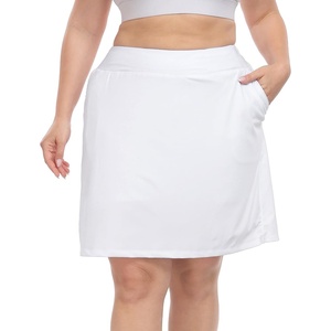 image:imageHDE Womens Plus Size Athletic Skort Golf Tennis Skirt with Bike Shorts amp PocketsWhite