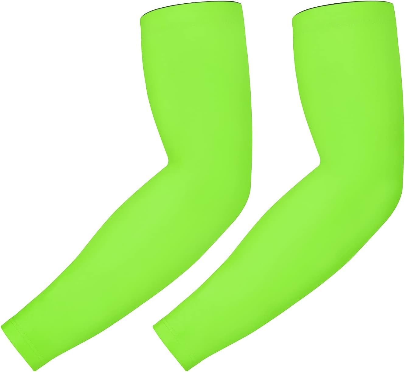 image:imageHDE Arm Compression Sleeves for Kids Basketball Shooting Sleeve Youth Sports Cooling Sun Protection Football Baseball 1 PairAction Green