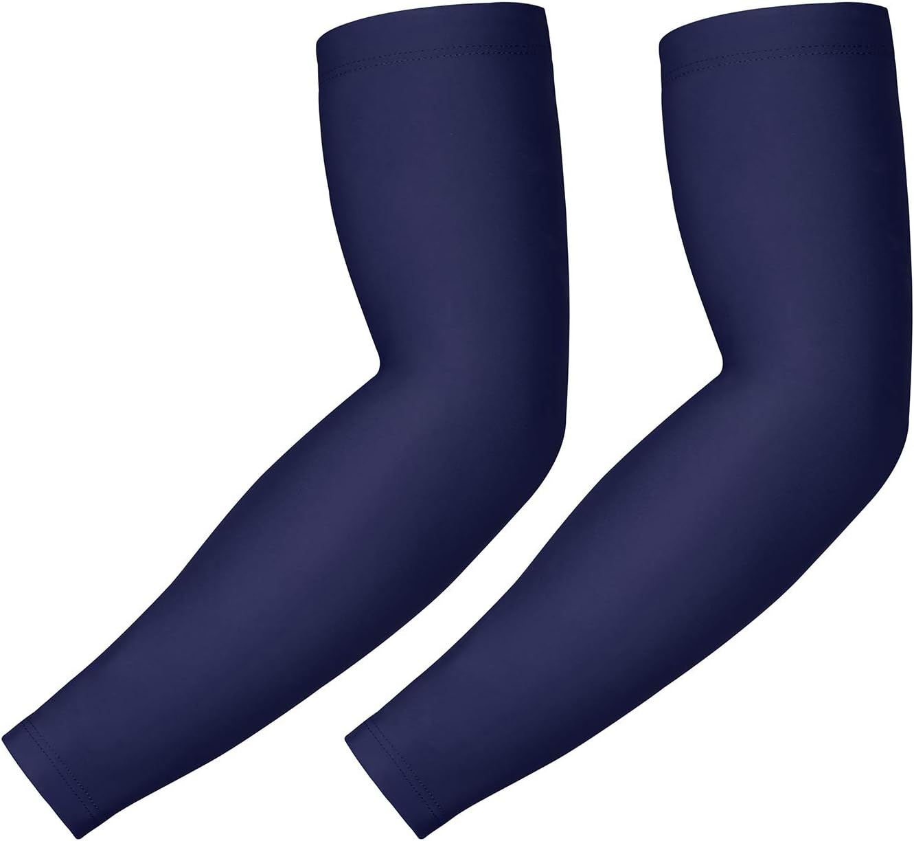 image:imageHDE Arm Compression Sleeves for Kids Basketball Shooting Sleeve Youth Sports Cooling Sun Protection Football Baseball 1 PairNavy Blue