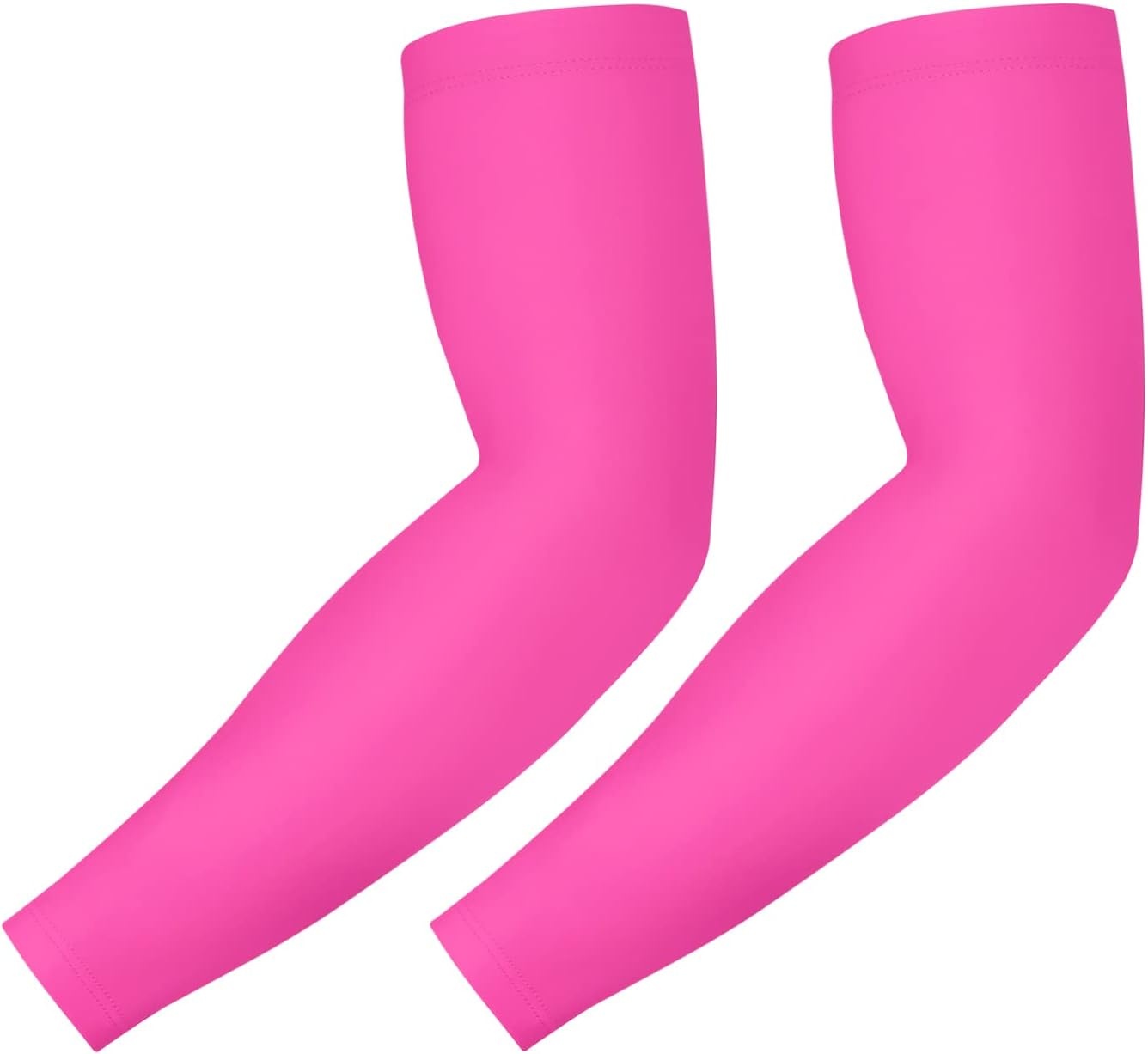 image:imageHDE Arm Compression Sleeves for Kids Basketball Shooting Sleeve Youth Sports Cooling Sun Protection Football Baseball 1 PairPink