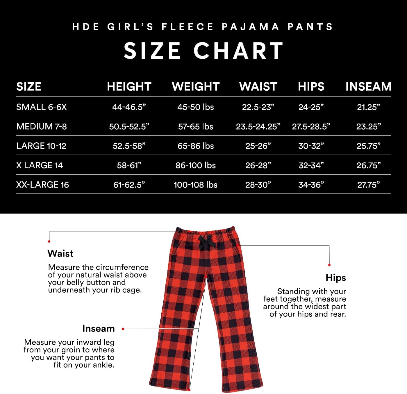 image:imageHDE Girls Fleece Pajama Pants Kids Sleepwear Fuzzy Plush PJ Bottoms wPocketsCute Penguins