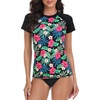 Black Tropical Floral