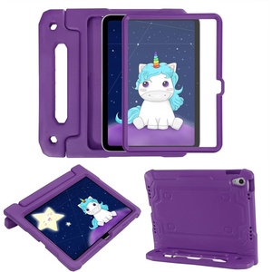 image:imageHDE Case for iPad 10th Generation 109 inch for Kids with Builtin Screen Protector Shockproof Cover with Multi Angle Viewing Handle Stand BlackPurple