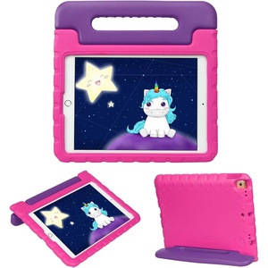 image:imageHDE Case for iPad 9th Generation Kids Shockproof Cover 102 inch with Handle Stand fits 2021 9th Gen 2020 8th 2019 7th Tablet  BlackPurple  Pink