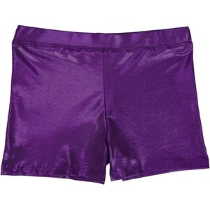 image:imageHDE Gymnastics Shorts for Girls Dance Short Glitter Sparkle Tumbling BottomsPurple Glitter