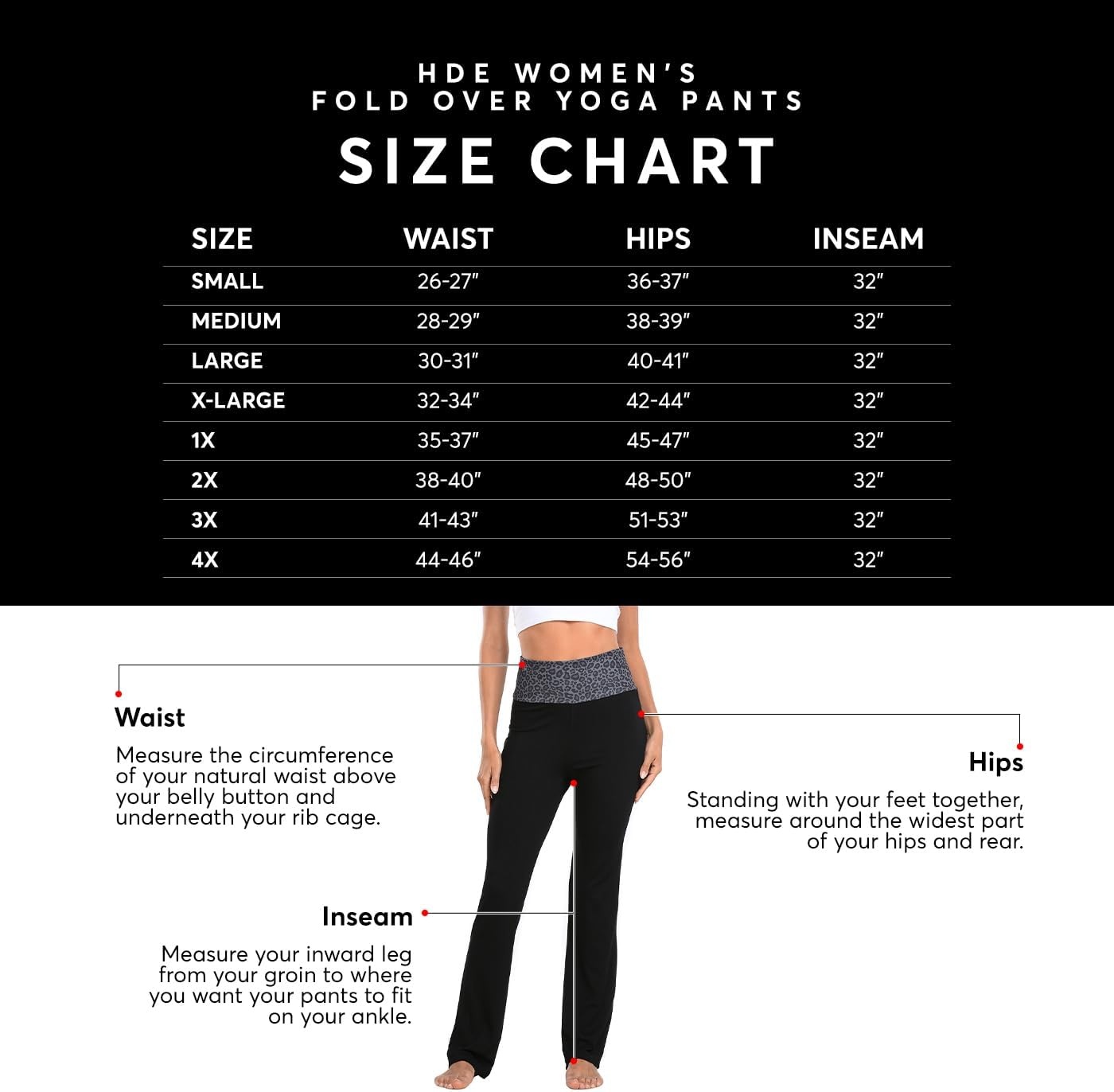 image:imageHDE Womens Color Block Fold Over Waist Yoga Pants Flare Leg Workout LeggingsHeather Gray