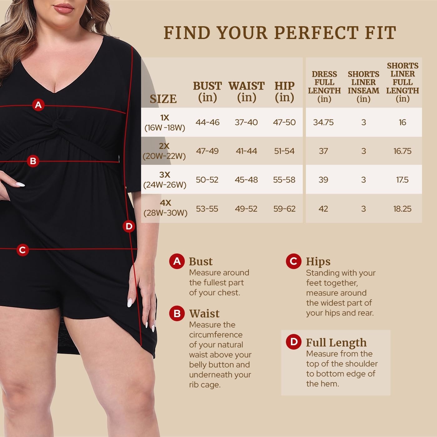 image:imageHDE Womens Plus Size Dress with Built in Quick Slip Short V Neck Flutter Sleeve Flowy Skirted Romper Skort Dress with PocketsSpicy Orange