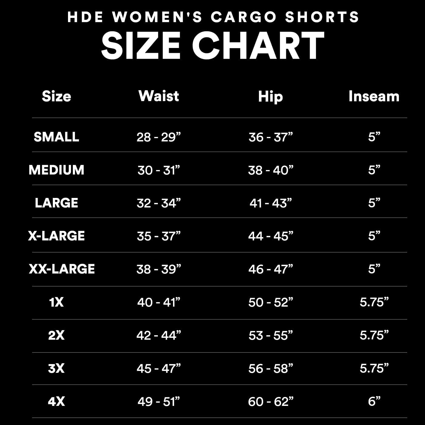 image:imageHDE Womens Pull On Cargo Shorts with Pockets High Waisted Stretchy Tailored Dressy Utility Shorts with PlusBlack