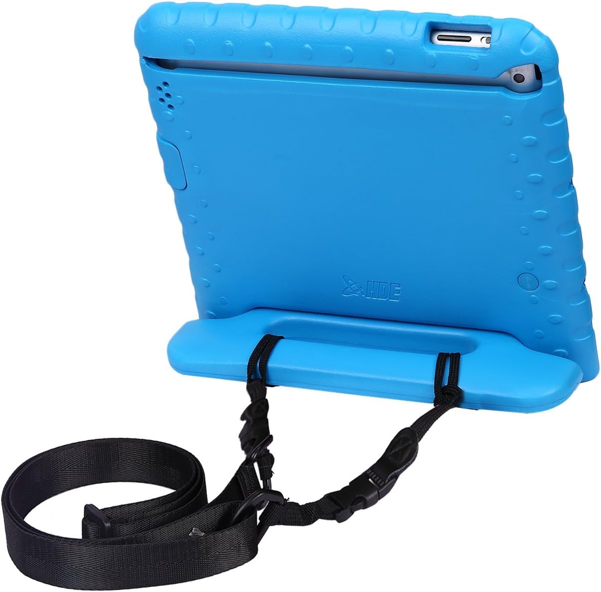 image:imageHDE Shoulder Strap for Shockproof iPad Case Adjustable Carry Strap Compatible with all Shock Proof Apple iPad Cases for Kids Detachable Universal Design Transforms into a Car Headrest Mount