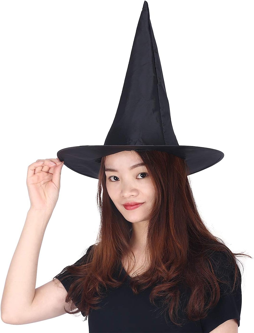 image:imageHDE Witch Hat Halloween Costume Cosplay Wicked Witch Accessory AdultBlack
