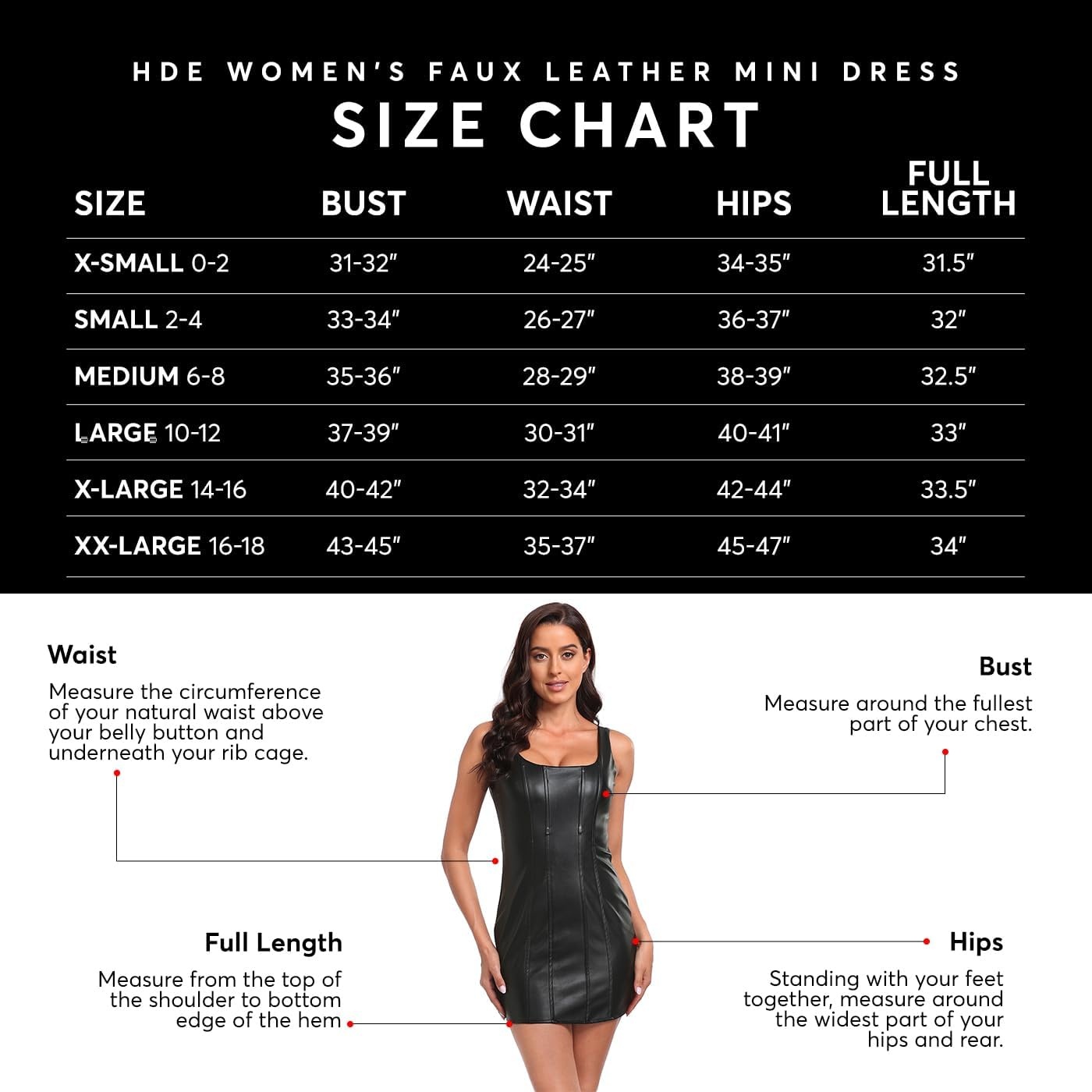 image:imageHDE Womens Faux Leather Square Neck Mini Dress Sexy Bodycon Party Club DressesRed