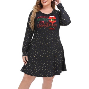 image:imageHDE Womens Plus Size Party Dress Ugly Christmas Sweater Long Sleeve Above Knee Skater Dress Fun Holiday Xmas Swing TunicMerry Drunk Im Christmas