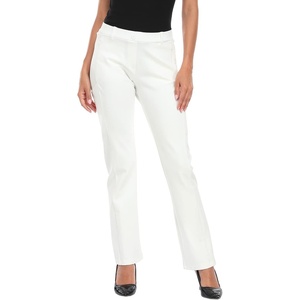 image:imageHDE Yoga Dress Pants for Women Straight Leg Pull On Pants with 8 PocketsWhite