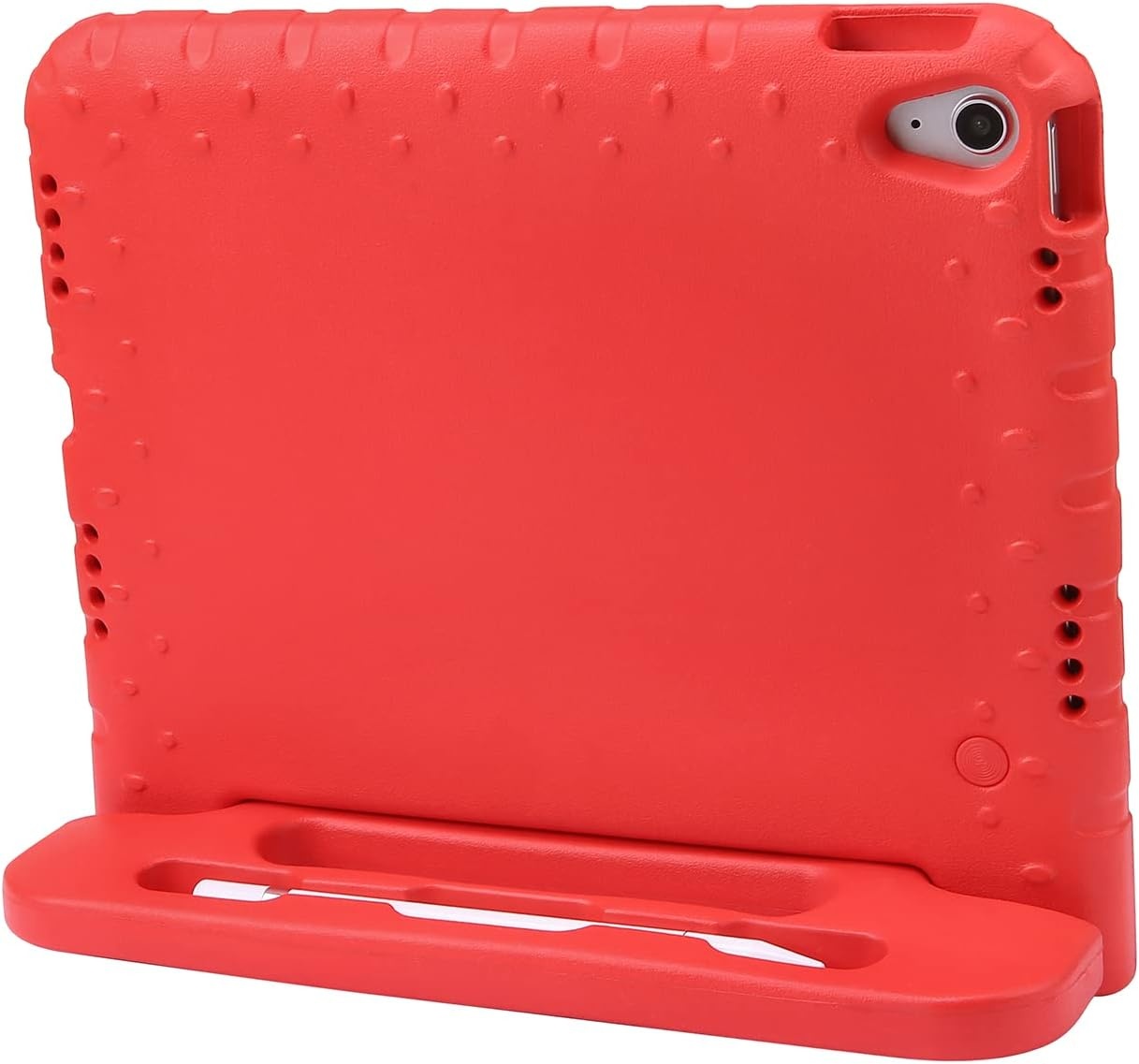 image:imageHDE Kids Case for iPad 10th Gen 11th Gen 109 inch Shockproof Cover with Pencil Holder Anti Slip Handle Multi Angle Viewing BlackRed