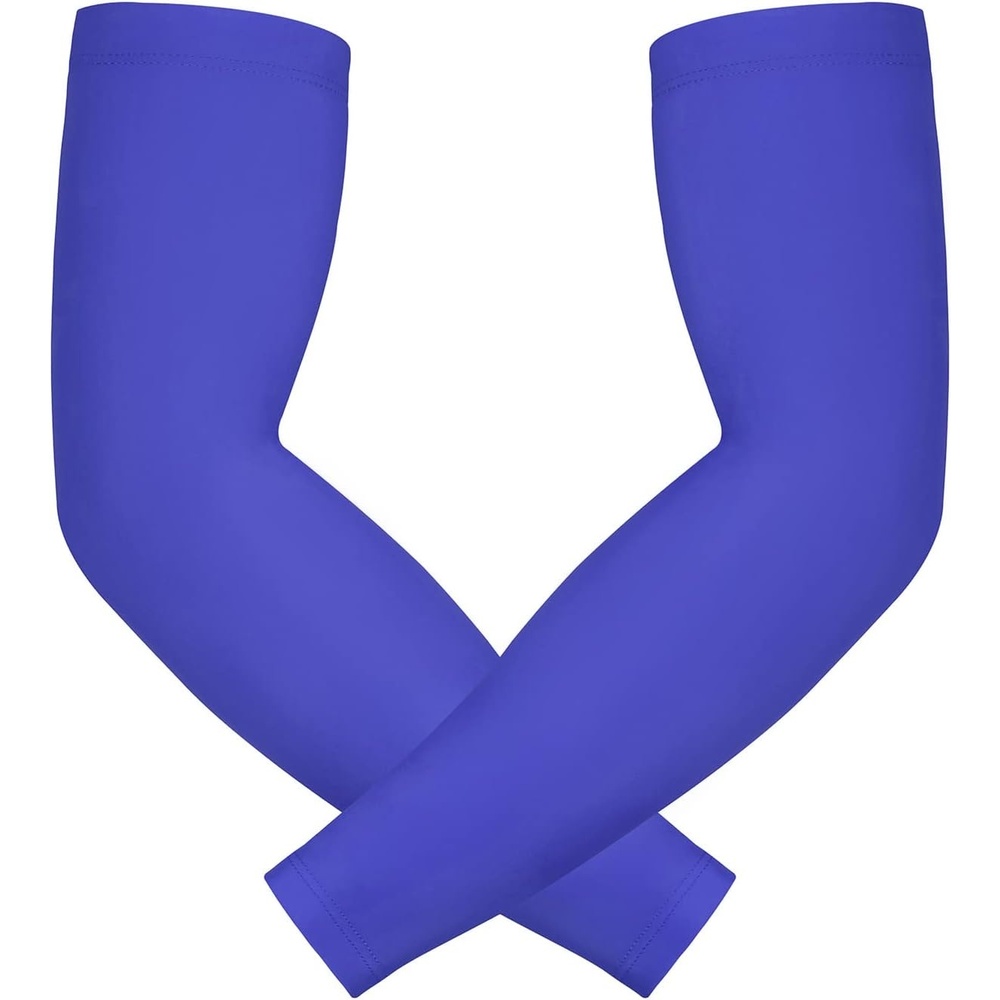 image:imageHDE Arm Sleeves for Men Women Sports Compression Sleeve UV Protection Cooling Arm Cover Basketball Baseball Football PairRoyal Blue