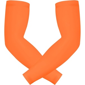 image:imageHDE Arm Sleeves for Men Women Sports Compression Sleeve UV Protection Cooling Arm Cover Basketball Baseball Football PairOrange